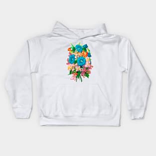 Colorful flowers Kids Hoodie